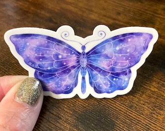 3" Vinyl Galaxy Butterfly Sticker