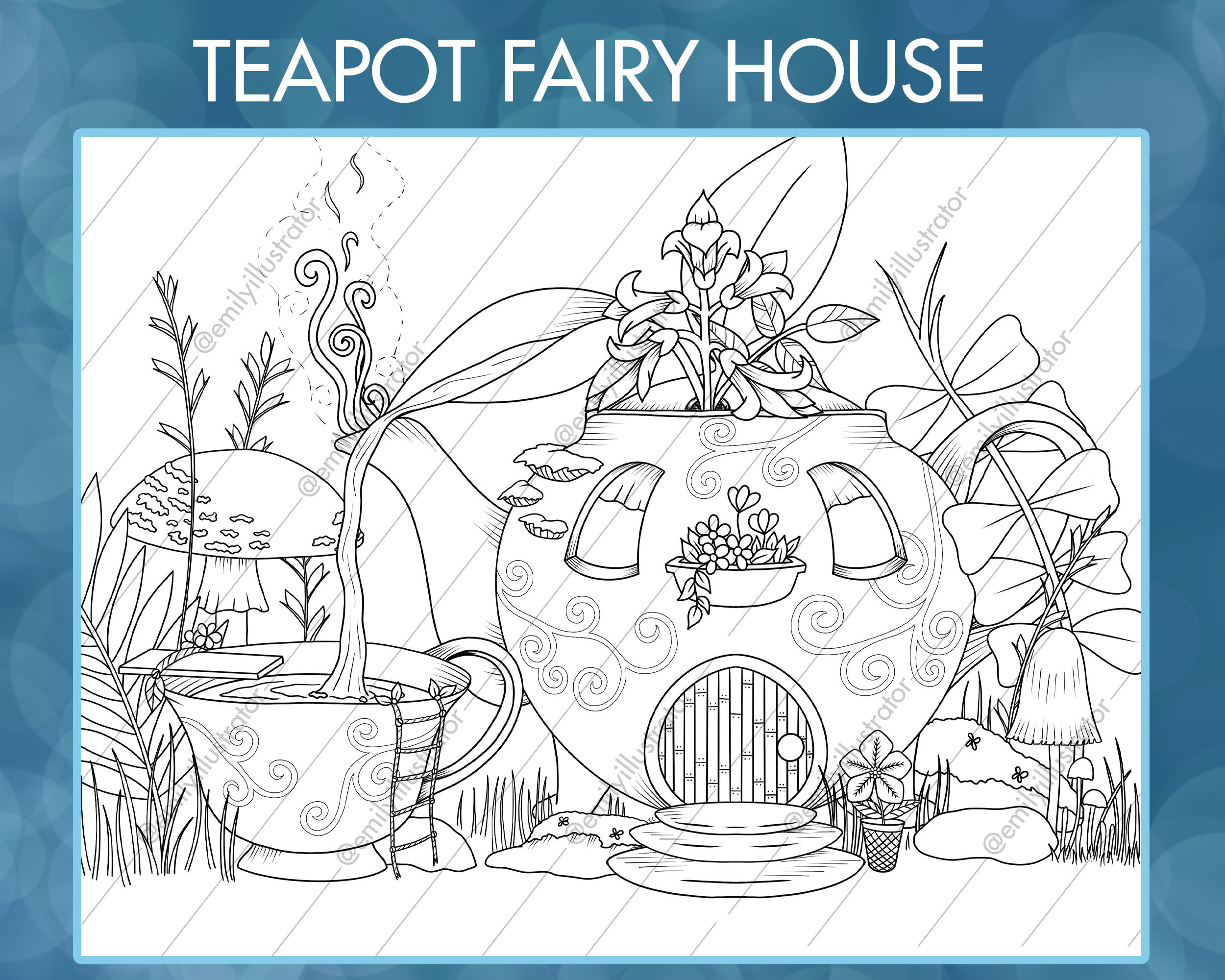 Teapot Drawing {4 Easy Steps}! - The Graphics Fairy