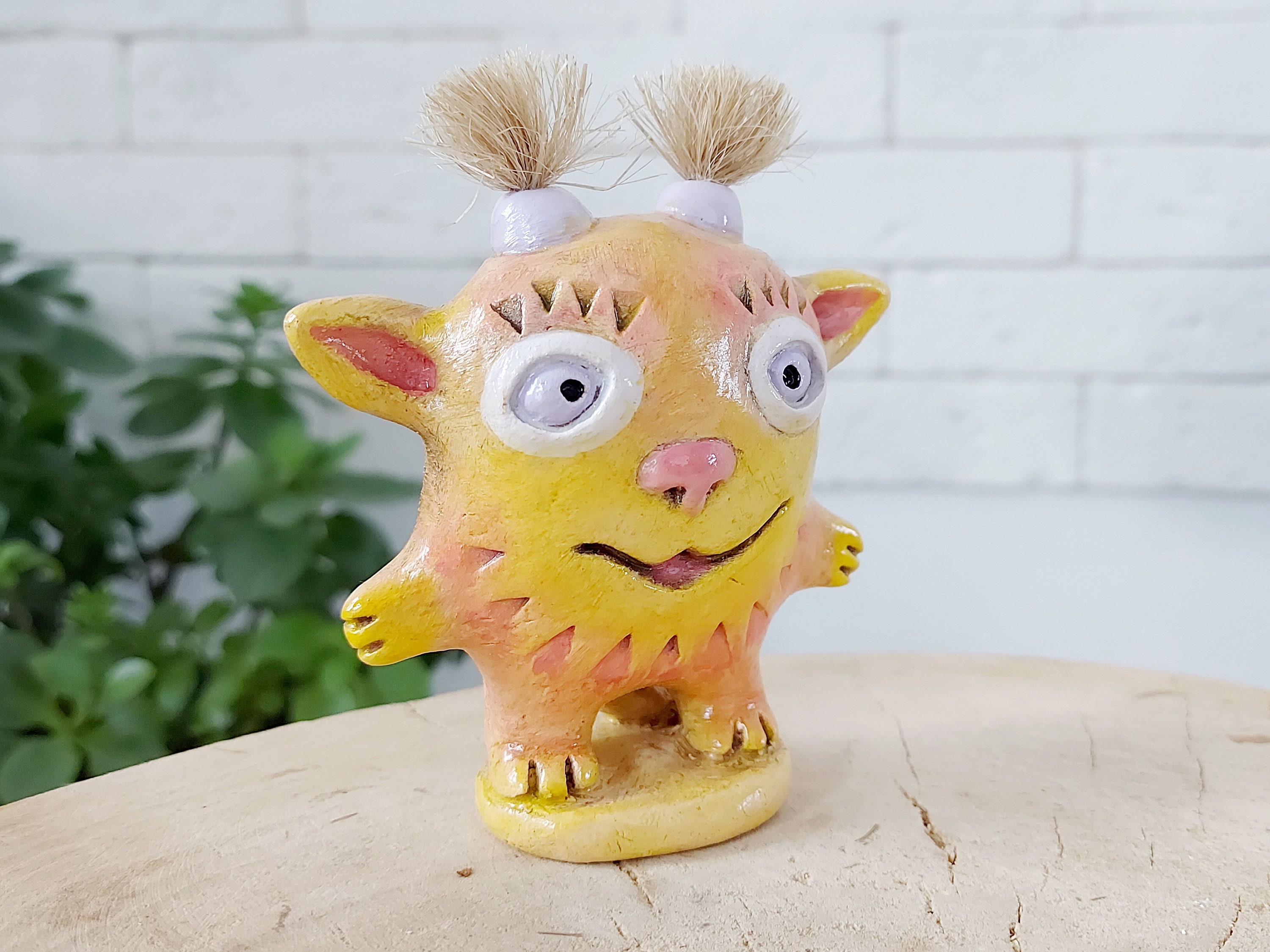 Ceramic monster Ceramic fantasy creature Cute monster Ceramic Etsy