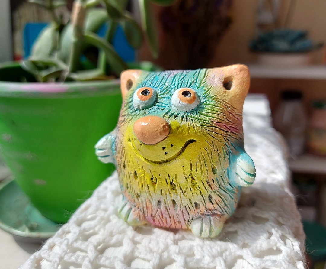 Ceramic Monster Figurine Ceramic Fantasy Creature Cute Monster Ceramic