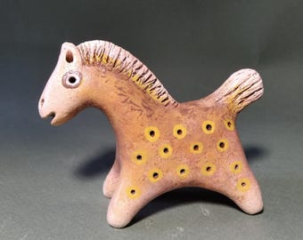 疾走する陶器の馬の置物、馬の装飾、家の装飾動物、馬好きへのギフト