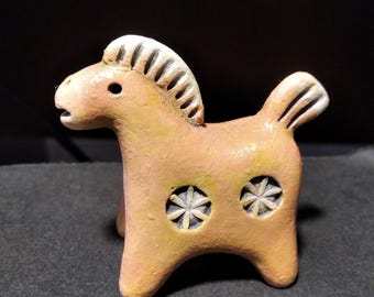 Ceramic Horse Figurine | Handmade Clay Statue