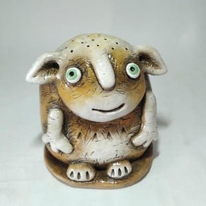 Ceramic monster figurine Cute monster figurine Handmade monster Ceramic creature Home decor