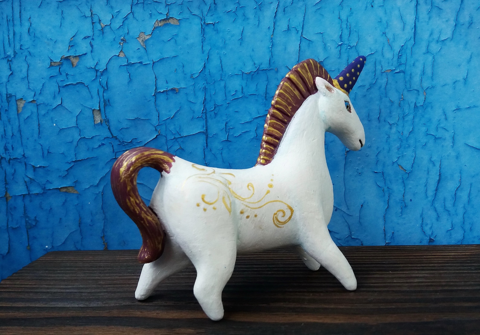 Ceramic unicorn figurine Handmade unicorn Fantastic unicorn Etsy