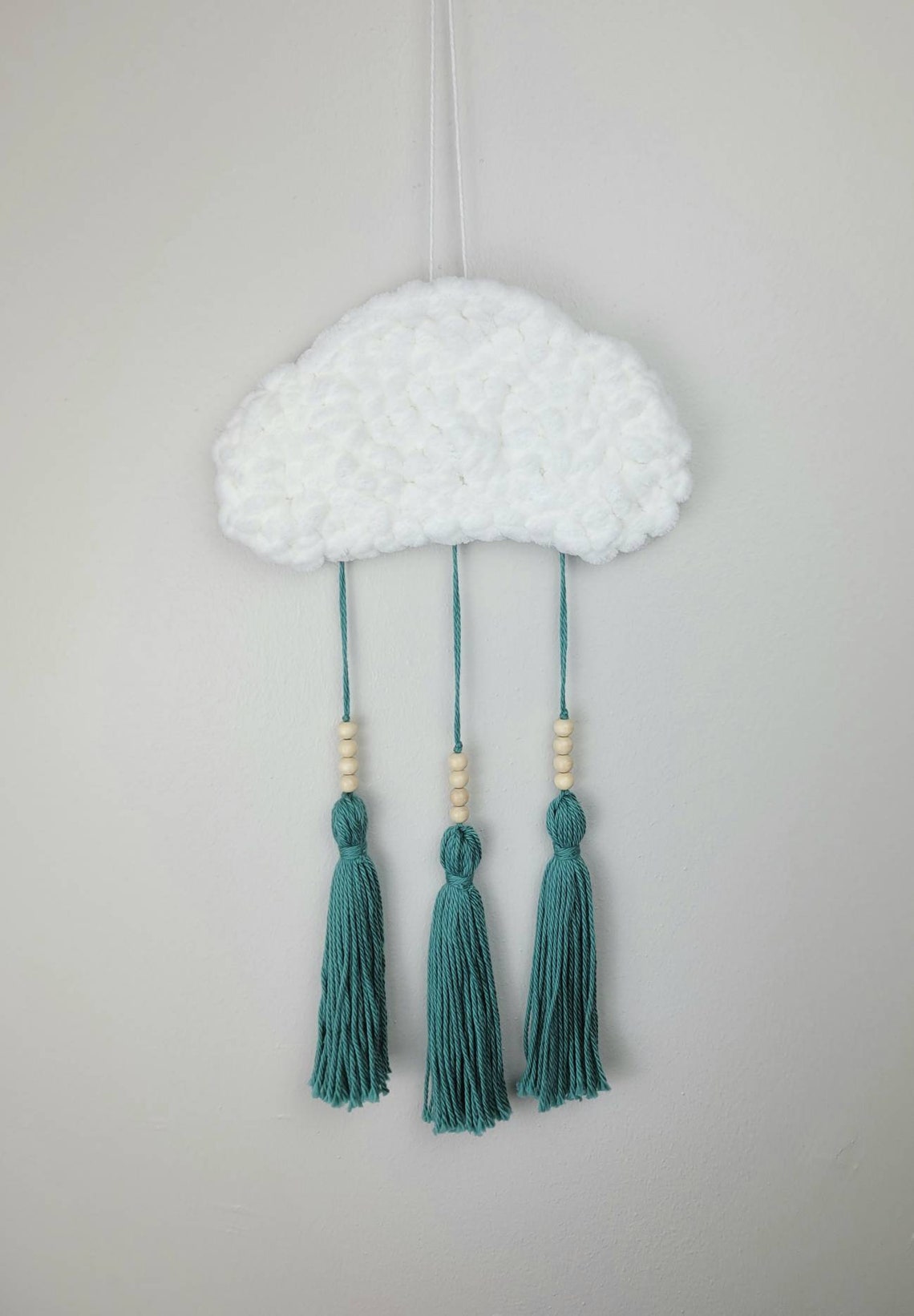 Cloud Wall Hanging Nursery Decorations Cloud Wall Art Etsy