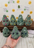 Weed Nugget Plushie, Crochet Nugs, Smoke Station Decor, 420 Friends, Gift for Smoker, Marijuana, Stoner Accessories, Pothead Christmas Gift