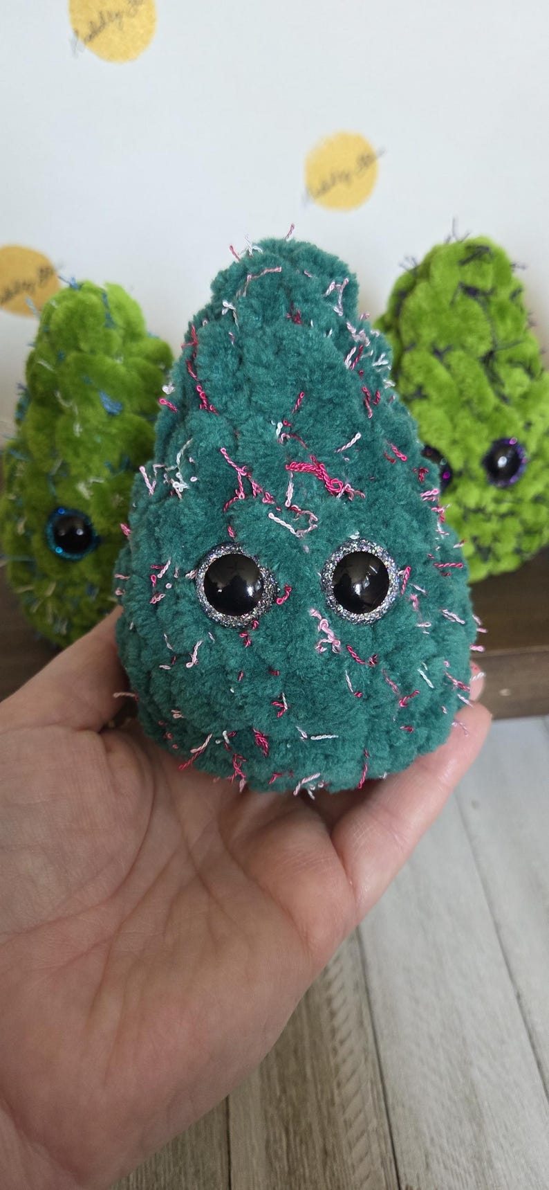 Strain Weed Nugget Plushie, Crochet Nugs, Smoke Station Decor, 420 Friends, Gift for Smoker, Marijuana, Stoner Accessories, Birthday Gift image 6