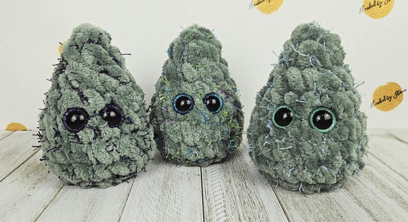 Strain Weed Nugget Plushie, Crochet Nugs, Smoke Station Decor, 420 Friends, Gift for Smoker, Marijuana, Stoner Accessories, Birthday Gift image 14