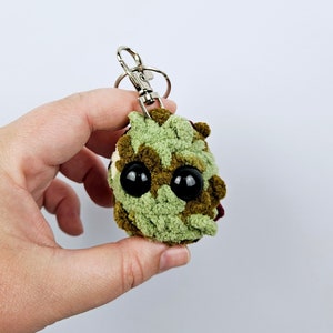 Weed Nugget Plushie, Crochet Keychain, Christmas Ornament, 420 Friends, Gift for Smoker, Marijuana, Stoner Accessories, Mary J, Pothead 4/20 1 Keychain (small)