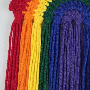 Gay Pride Rainbow Wall Hanging, Pride Month, LGBTQ+, Subtle Gay Pride Accessory, Gay Flag Colors, Gay Pride Wall Hanging, Art image 3
