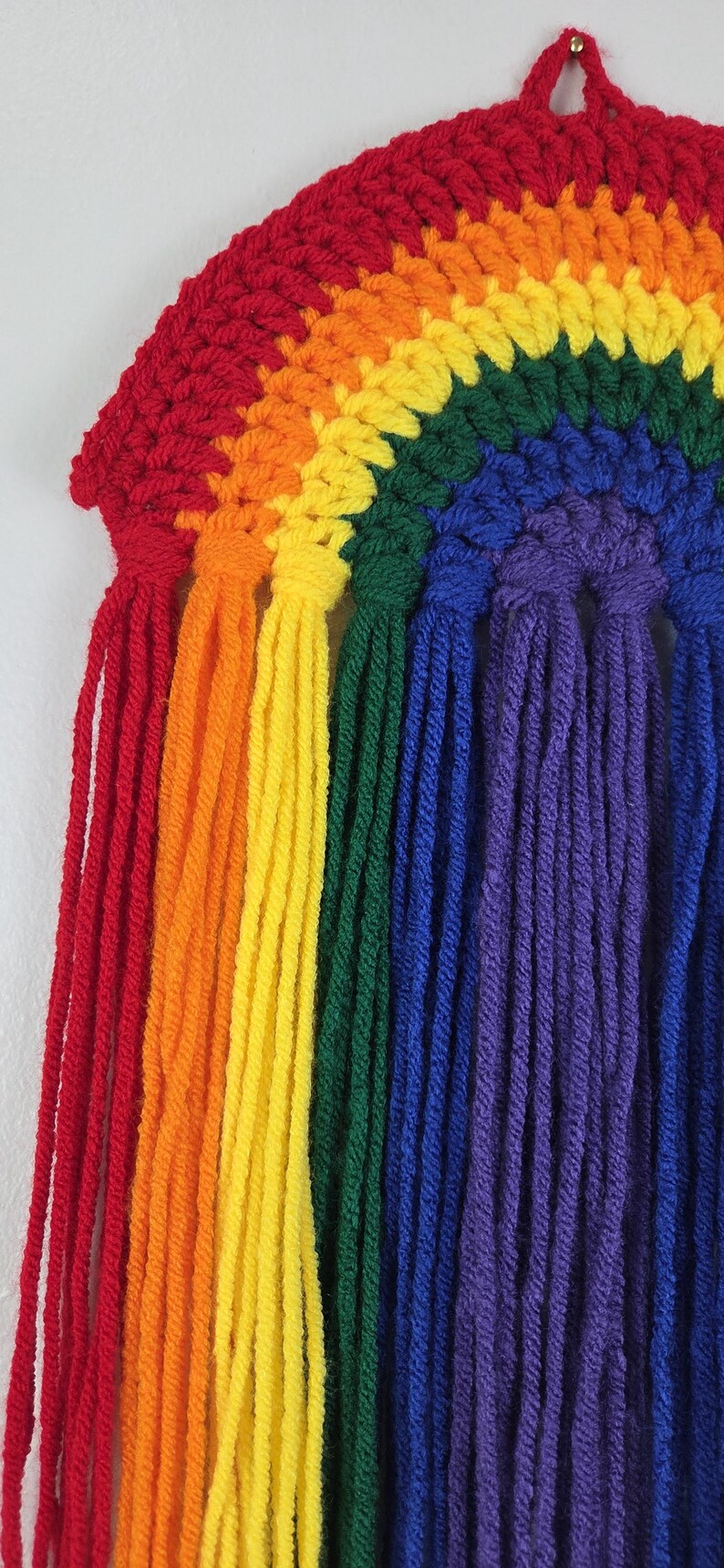 Gay Pride Rainbow Wall Hanging, Pride Month, LGBTQ+, Subtle Gay Pride Accessory, Gay Flag Colors, Gay Pride Wall Hanging, Art image 3