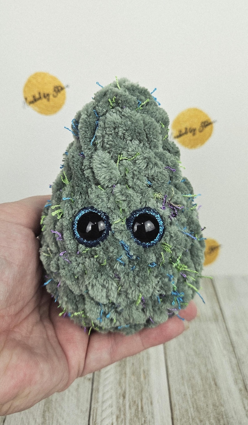 Strain Weed Nugget Plushie, Crochet Nugs, Smoke Station Decor, 420 Friends, Gift for Smoker, Marijuana, Stoner Accessories, Birthday Gift image 4