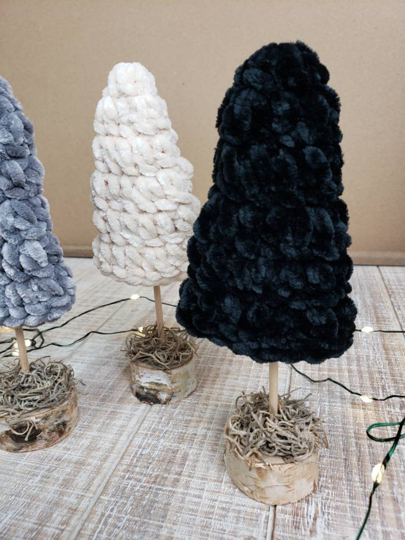 Velvet Christmas Tree Rustic Christmas Tree Christmas Etsy