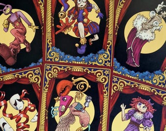 The Amazing Digital Circus - Medieval-style Postcards