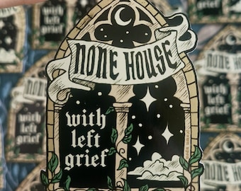 None House with Left Grief - Locked Tomb Medieval-style Sticker