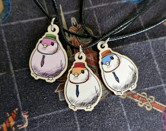 Bun-chan - Wooden Charm Necklace