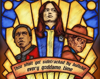 The Wasteland's Golden Rule - Fallout A4/A5 Art Print