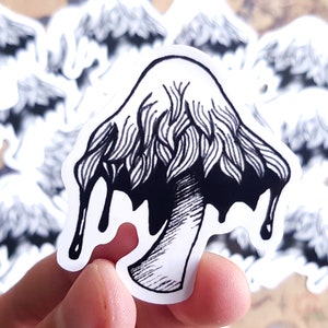 Casquette d'encre - Champignons Sticker