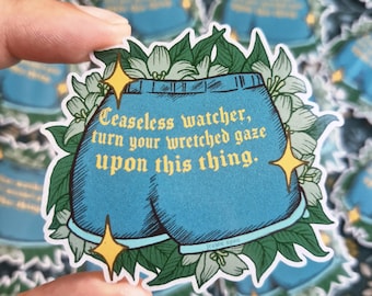 Ceaseless Watcher - Medieval-style Booty Shorts Sticker