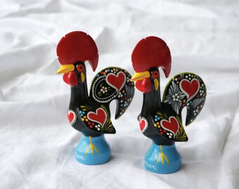 Portugal Atlantis Crisal Shot Glasses Good Luck Rooster