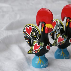 Kogut Barcelos - Duży, Barcelos Hahn, Koguty na szczęście, portugalski kogut, wielokolorowy kogut, coq de Barcelos, portugalski prezent