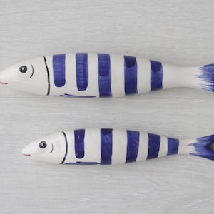 Ceramic sardine, portuguese sardine, portuguese memo, wedding gift, sardine en céramique, sardine portugaise, portugiesische Sardine