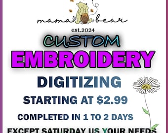 Custom Embroidery Digitizing, Logo Digitizing, Embroidery Digitizing Service, Image Digitizing Embroidery, Custom Digitize Embroidery logo