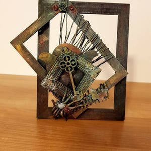Photo frame, steampunk frame, gothic frame
