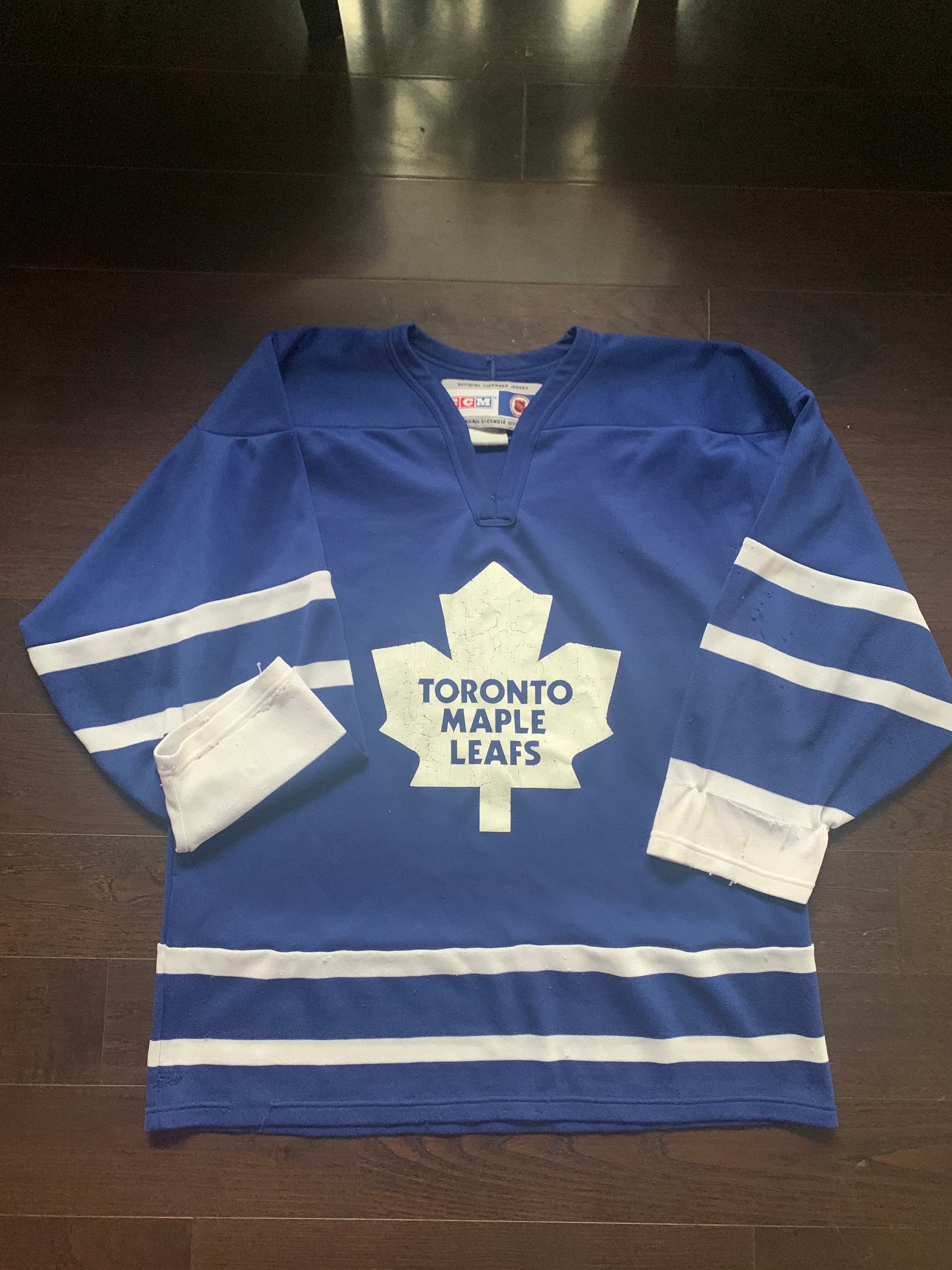 Vintage Toronto Maple Leafs Ultrafil Fight Strap Hockey Jersey