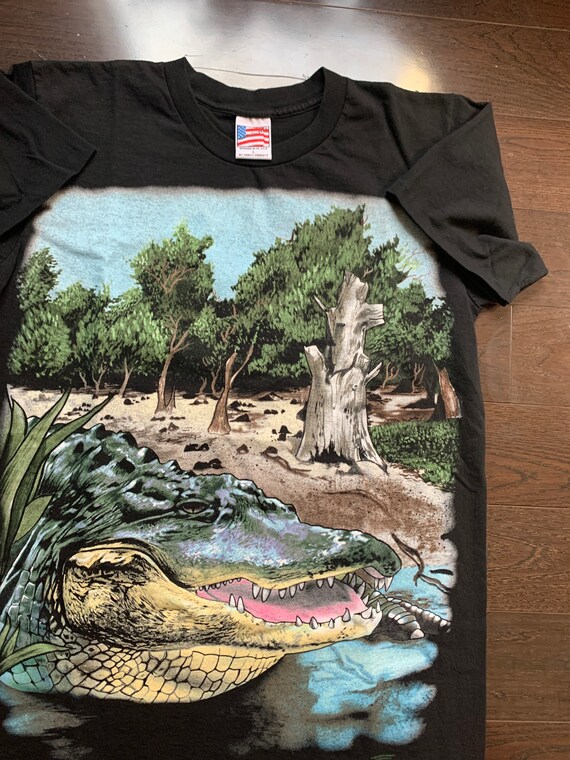 90s Big Face Alligator T Shirt - Etsy 