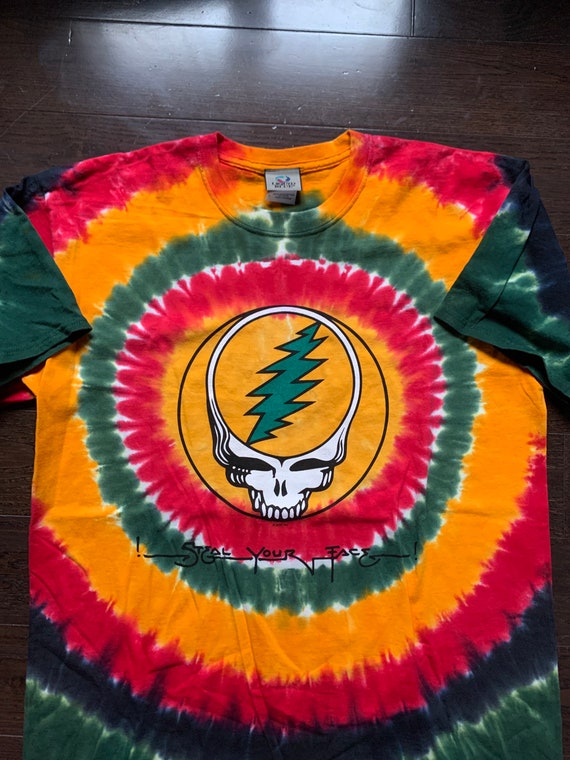 90s Liquid Blue Grateful Dead Tie Dye T Shirt