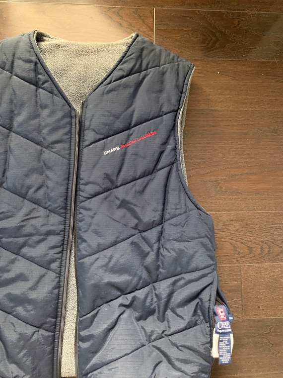 90s Chaps Ralph Lauren Reversible Vest - image 1