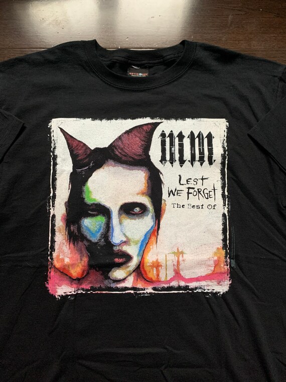 00s Marilyn Manson Lest We Forget T Shirt