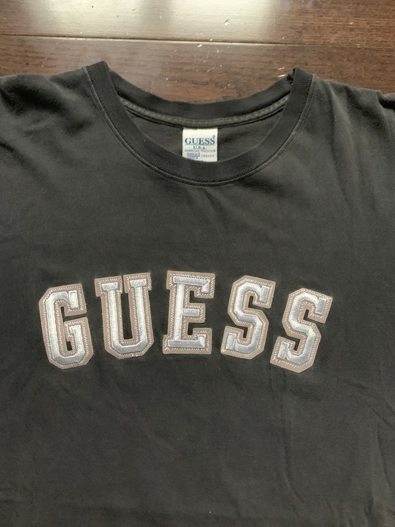 90s Guess Embroidered T Shirt