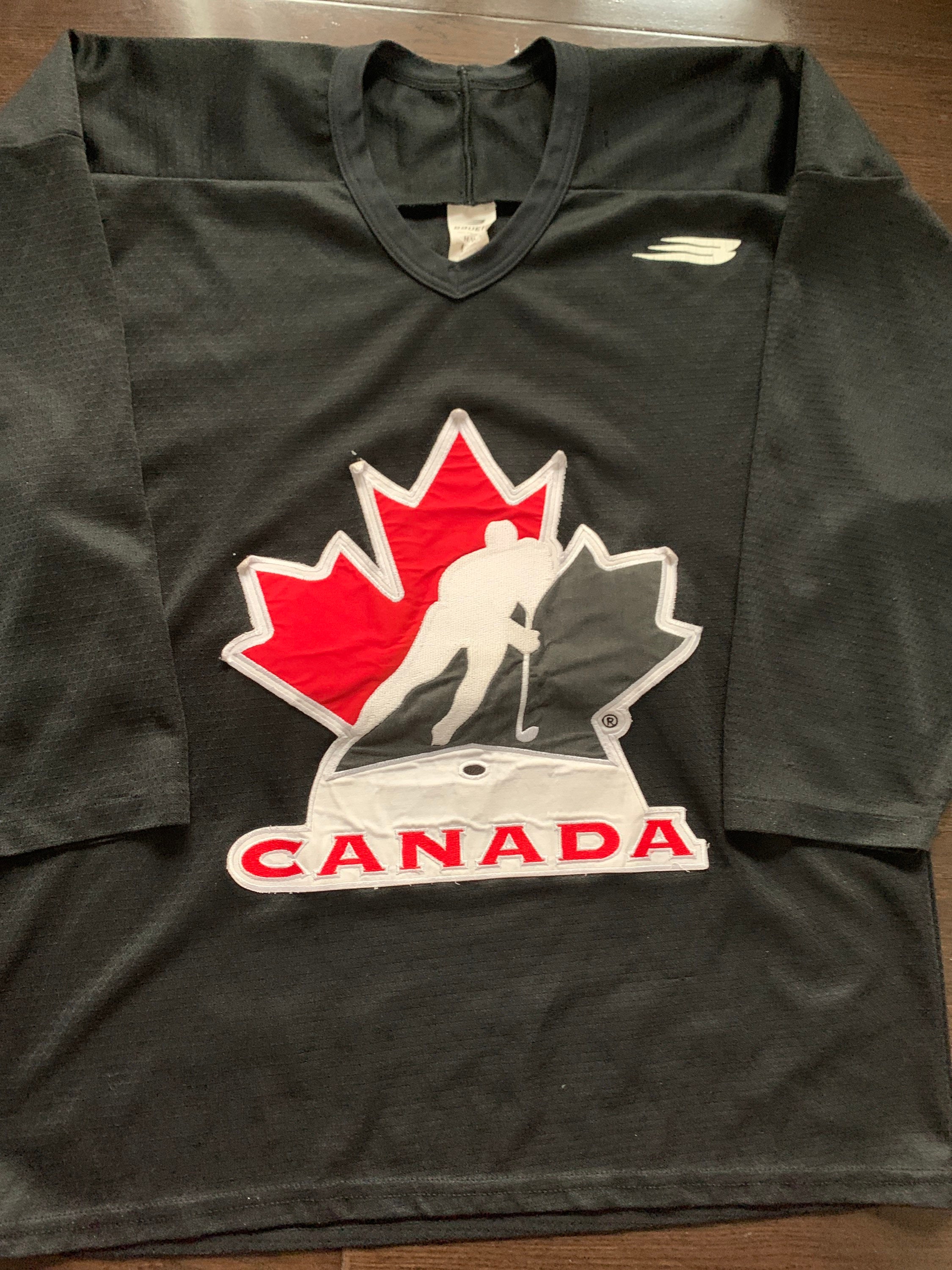 CONNOR McDAVID TEAM CANADA BLACK NIKE HOCKEY JERSEY