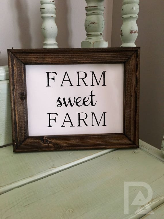 Farmhouse Home Framed Canvas sign