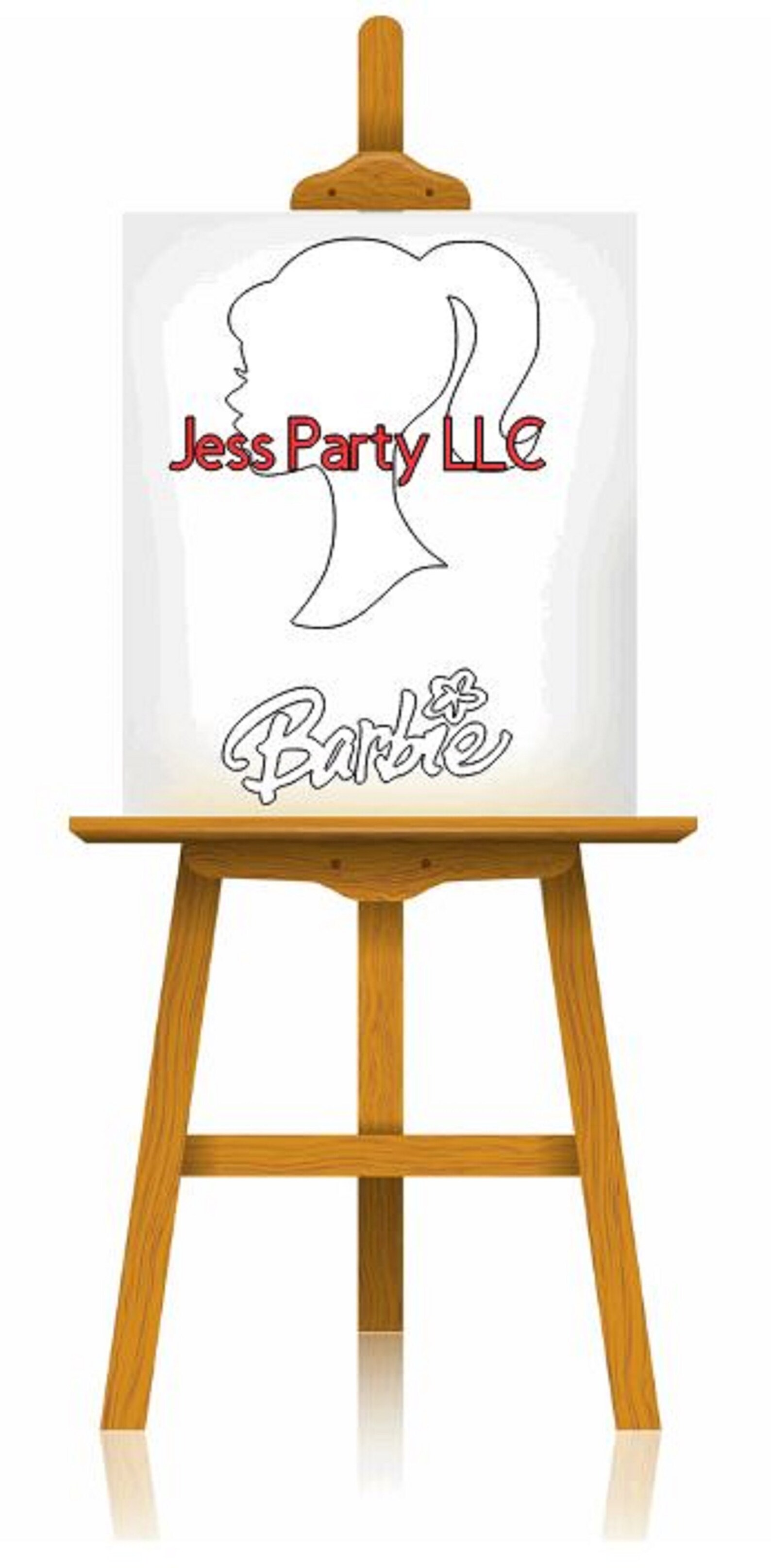 Barbie Inspired Pre-Drawn Canvas I Painting With A Twist | Etsy