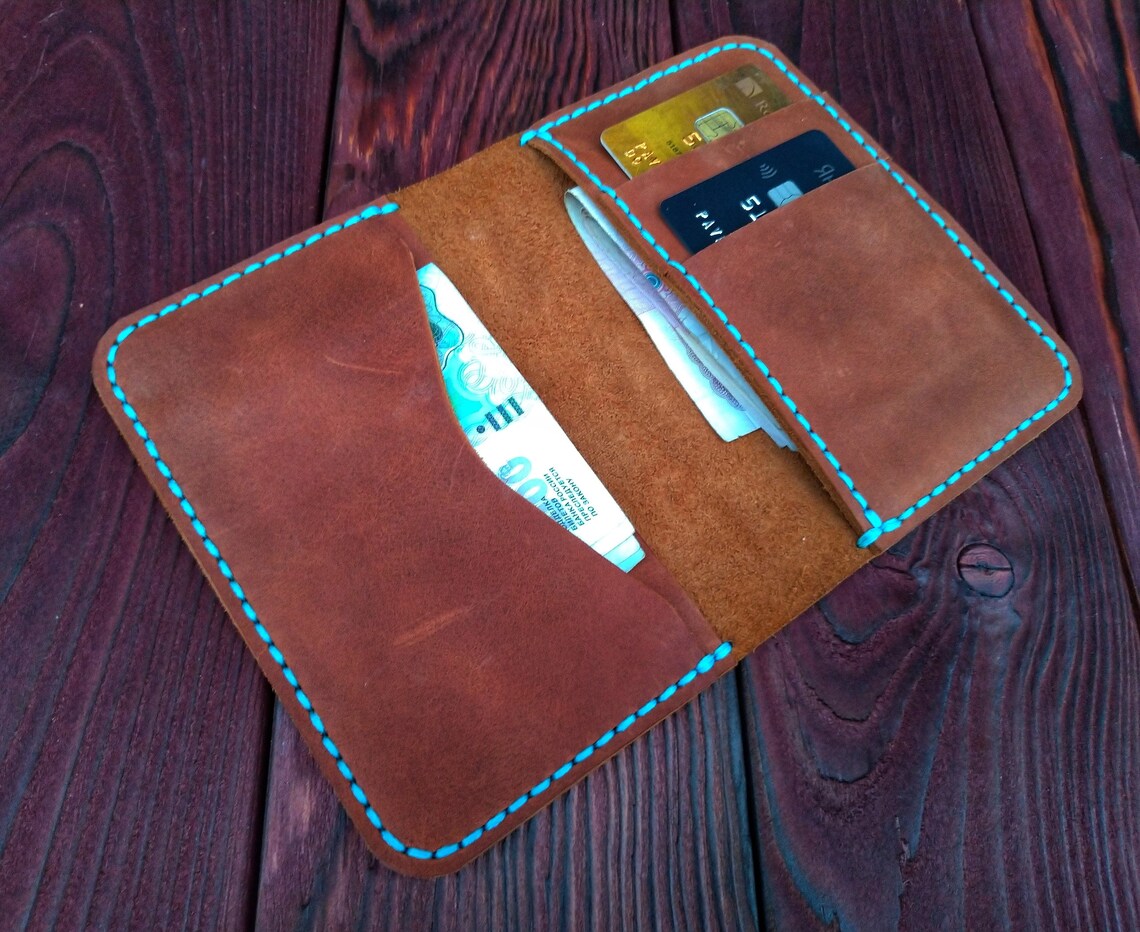 PDF Leather Wallet Template Pattern Vertical Wallet Pattern Etsy