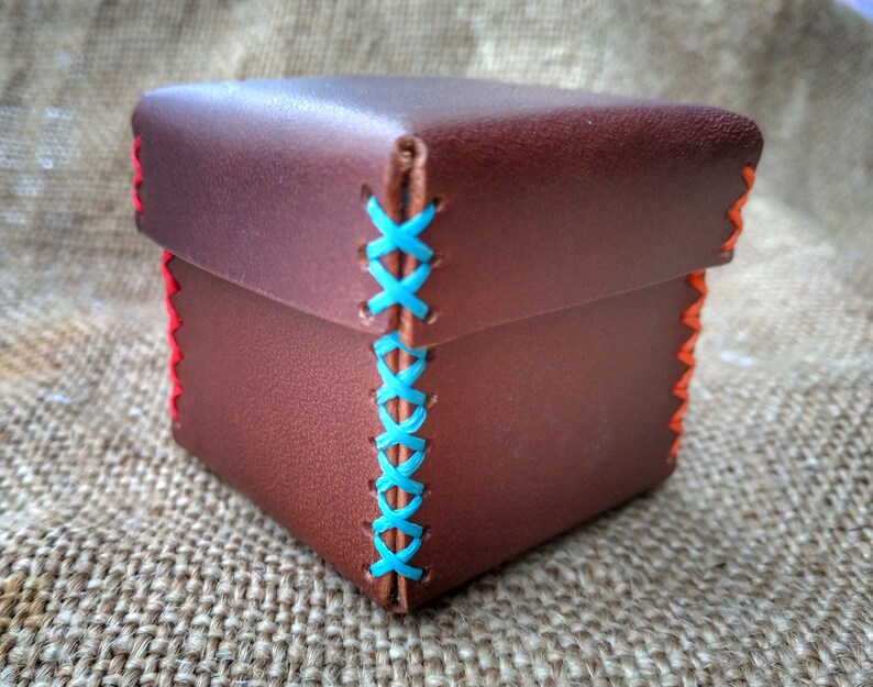 PDF leather tray template pattern leather box with cover Etsy