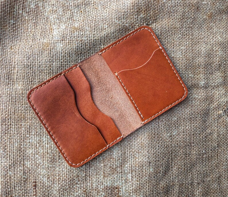 PDF Leather Wallet Template Pattern Bifold Cardholder | Etsy