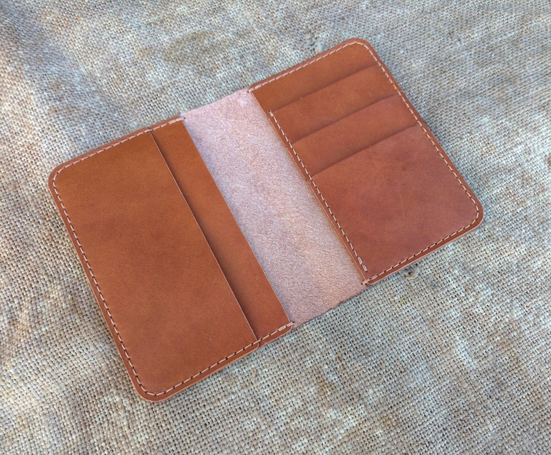 PDF Leather Wallet Template Pattern Vertical Passport Cover Etsy