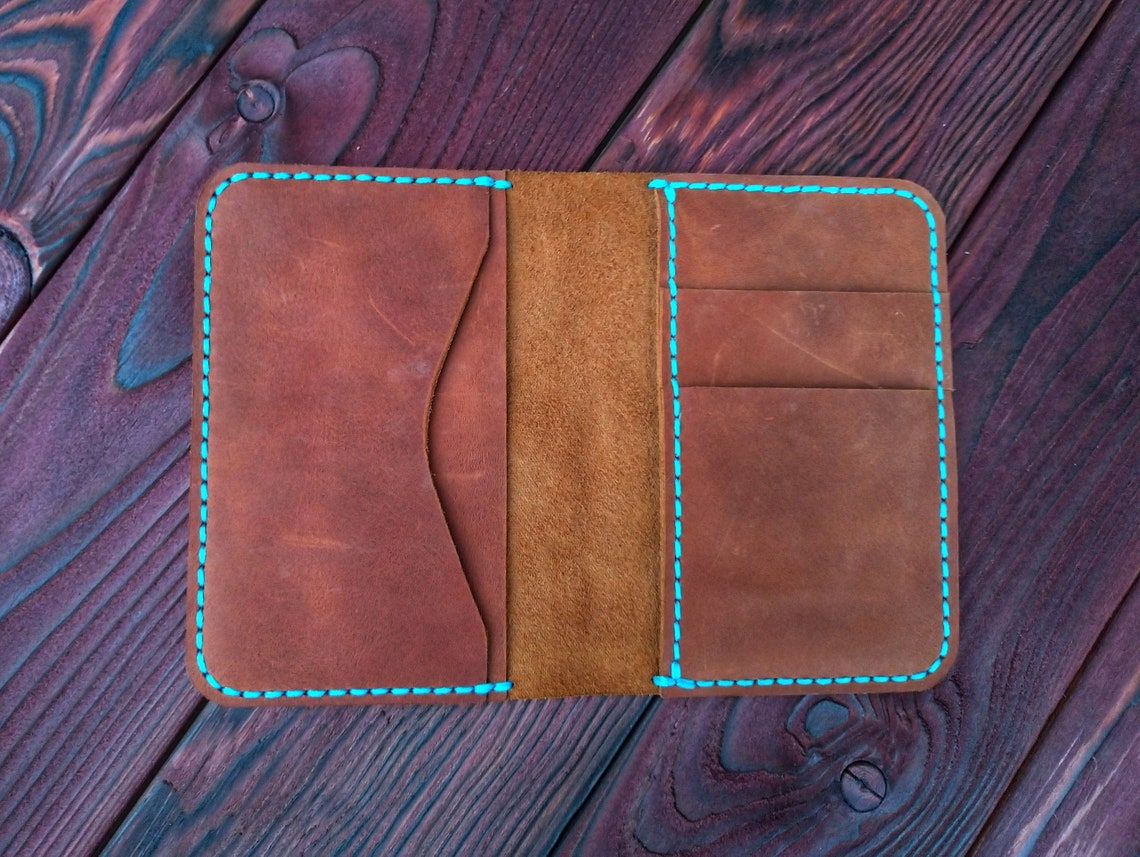 PDF Leather Wallet Template Pattern Vertical Wallet Pattern Etsy