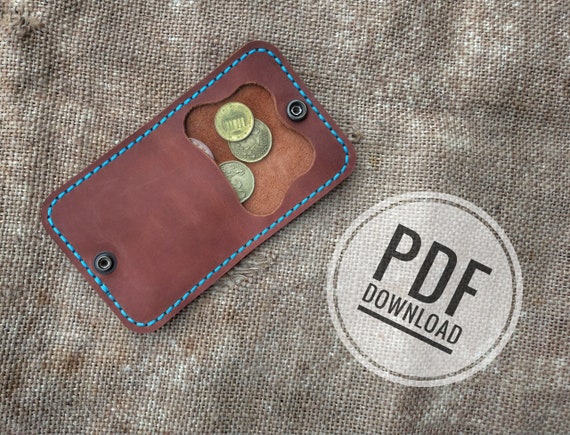 Pdf Leather Wallet Template Pattern Coin Purse Mini - Leather Change Purse Pattern Pdf Leather Wallet Template Pattern Coin Purse Mini - Leather Change Purse Pattern