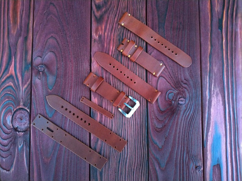 PDF leather watchstrap template pattern simple watch strap Etsy