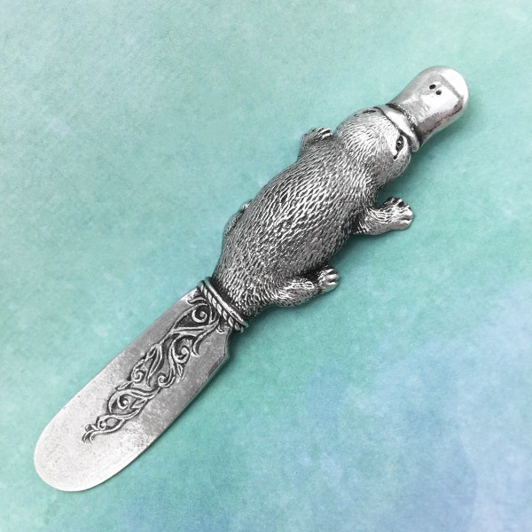 Platypus Australian Souvenir Pate Knife, Australian Made Pewter Gift, Australian Seller, Australian Gifts