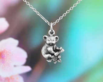 Koala Necklace,  Australian Gifts, Baby Koala, Koala Charm,Australian Jewelry, Dainty Necklace, Australian Native