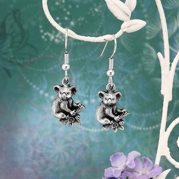 Koala earrings australia sale