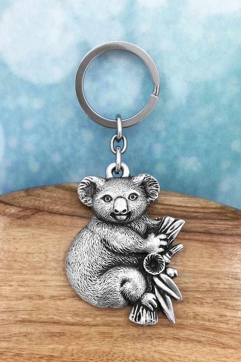 Koala Australian Souvenir Keyring Australian Made Pewter Etsy
