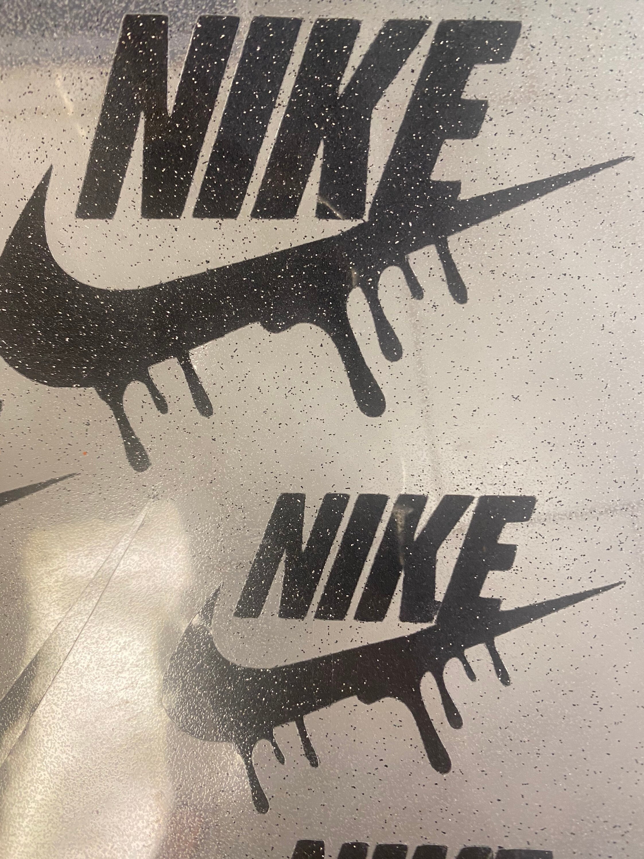 Designer Inspired Nike Logo Drip Iron On Decals | Etsy