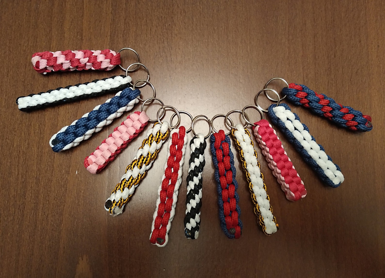 Knitted Keychain Set of 12 PCS Key ring Keyfob Etsy
